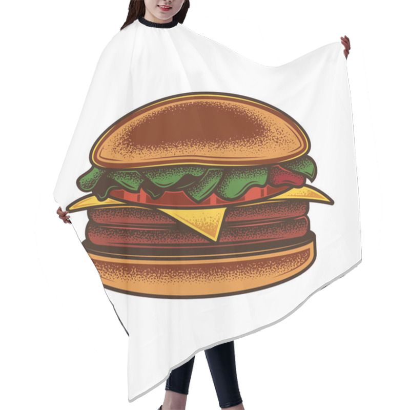 Personality  Fast_food_01_1 Hair Cutting Cape