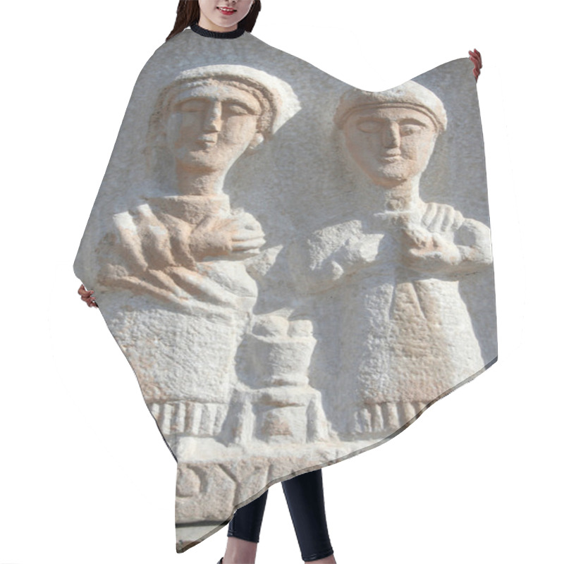 Personality  Ancient Figures As Background Hair Cutting Cape