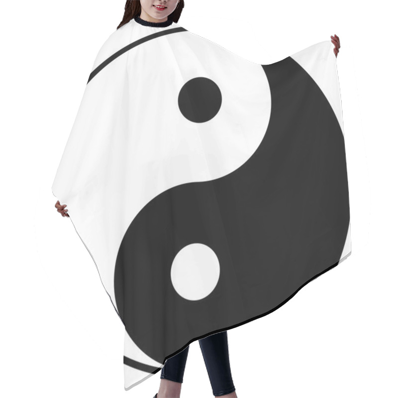 Personality  Yin-yang Symbol Hair Cutting Cape