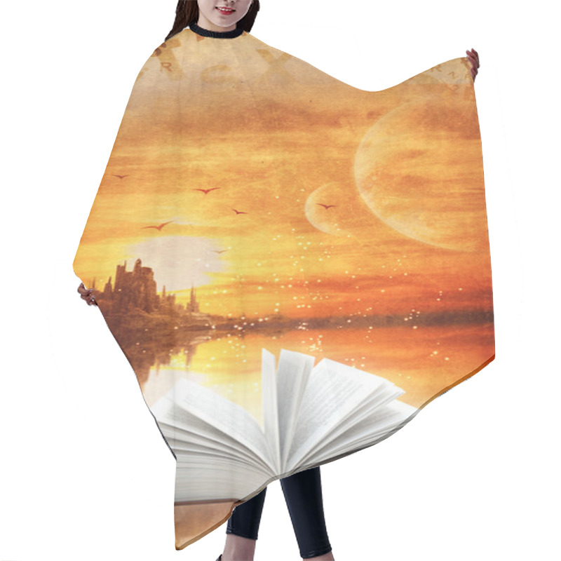 Personality  Magic Book Hair Cutting Cape