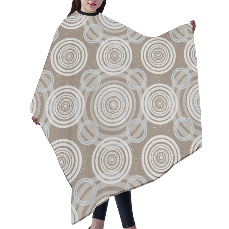 Personality  Circles Seamless Pattern Creates A Stylish Background For Modern Design Projects Hair Cutting Cape