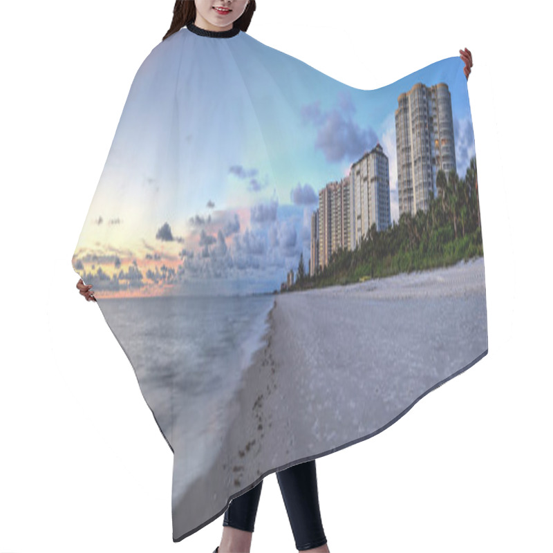 Personality  Sunset Over The Ocean At Vanderbilt Beach In Naples, Florida Hair Cutting Cape