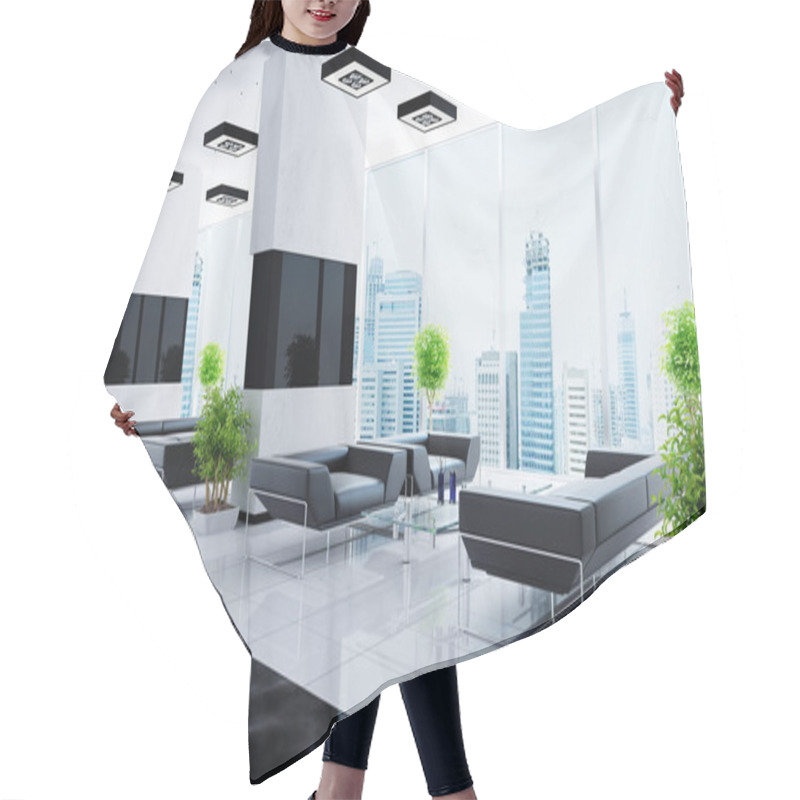 Personality  Modern Interior Of A Hall Hair Cutting Cape