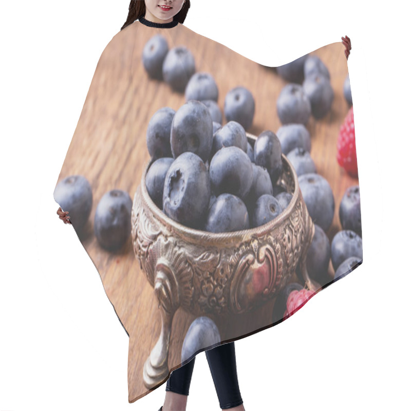 Personality  Berries: Blueberries And Raspberries Hair Cutting Cape