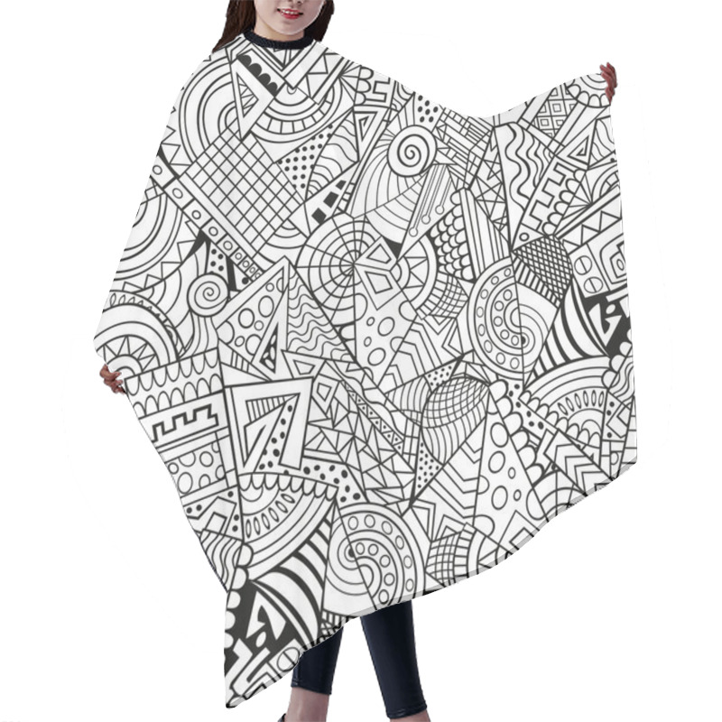 Personality  Geometric Forms Background Hair Cutting Cape