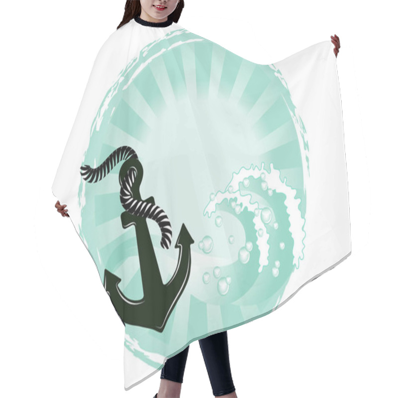 Personality  Sea Background Hair Cutting Cape