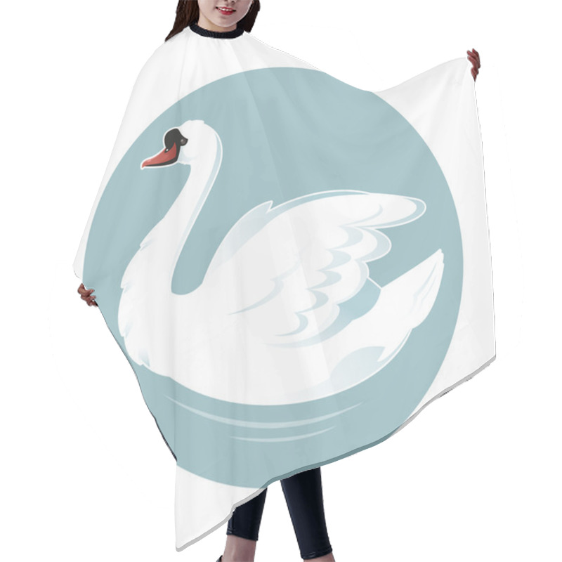 Personality  Cartoon Swan Hair Cutting Cape