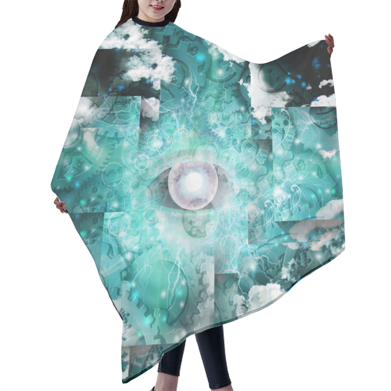 Personality  Welcome To The Machine Hair Cutting Cape