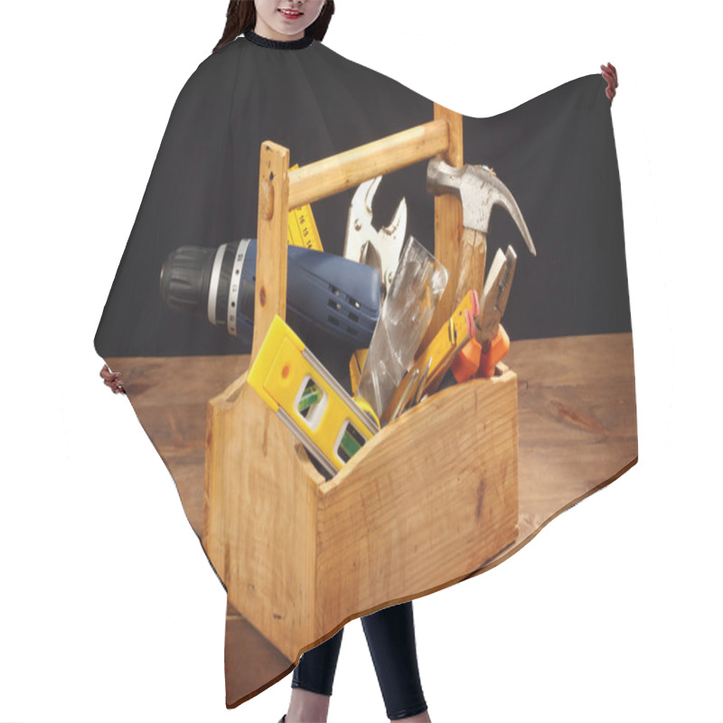 Personality  Tool Box Hair Cutting Cape