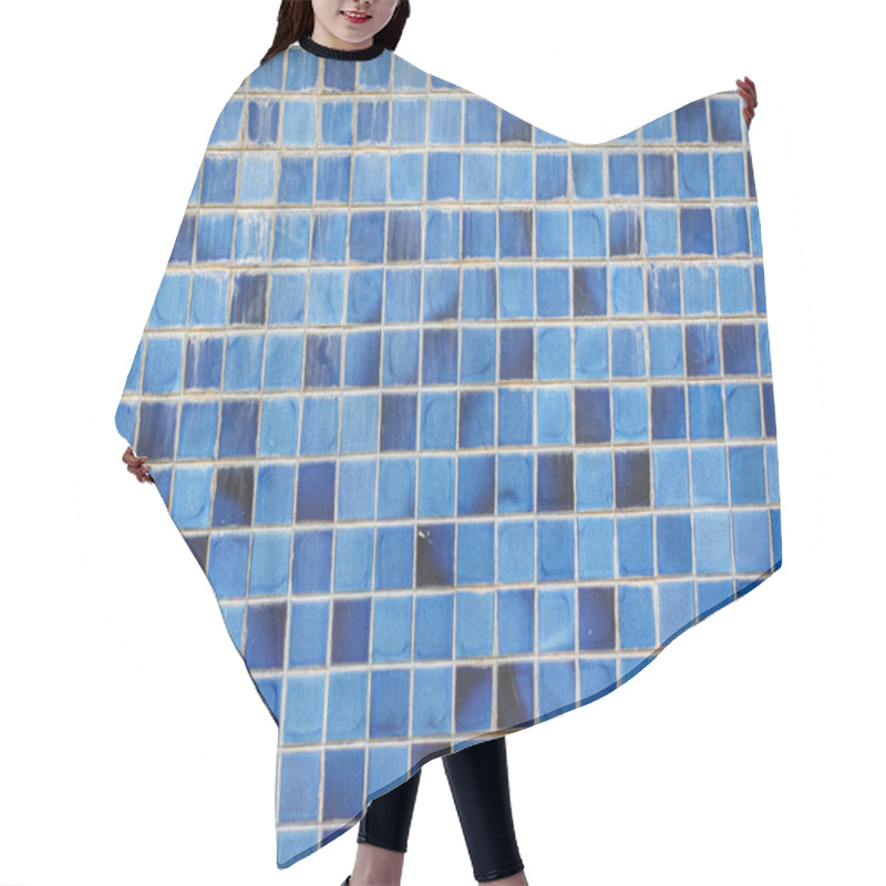 Personality  Blue Ceramic Wall Tiles And Details Of Surface Hair Cutting Cape