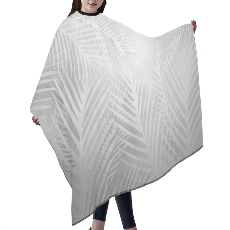 Personality  White Pattern With Leaves Hair Cutting Cape