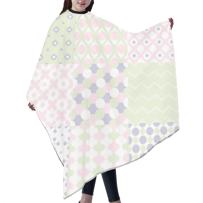 Personality  Retro Geometric Wallpapers Hair Cutting Cape