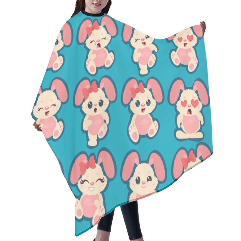 Personality  Happy Cartoon Bunny Hair Cutting Cape