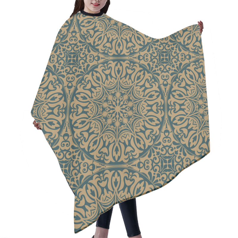 Personality  Seamless Oriental Pattern Hair Cutting Cape