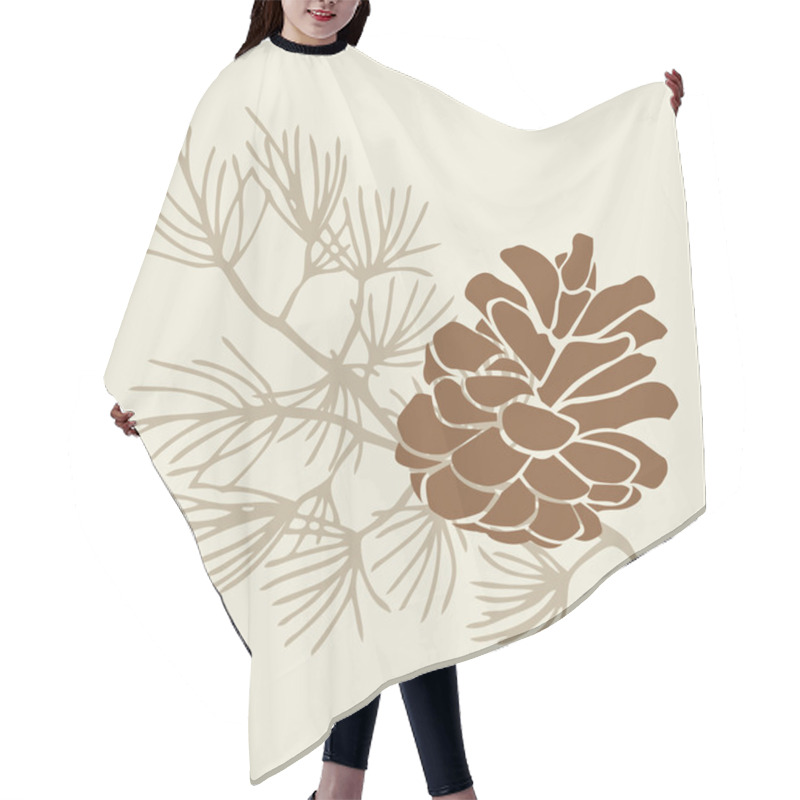 Personality  Pinecone Hair Cutting Cape