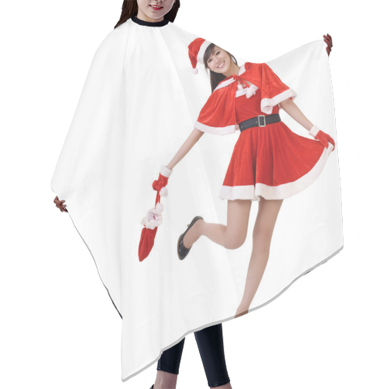 Personality  Christmas Lady Hair Cutting Cape