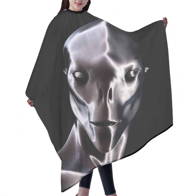 Personality  Digital 3D Illustration Of A Creepy Creature Hair Cutting Cape