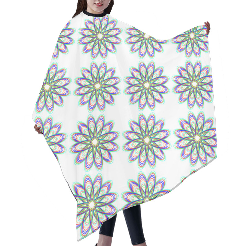 Personality  Abstract Floral Pattern. Hair Cutting Cape