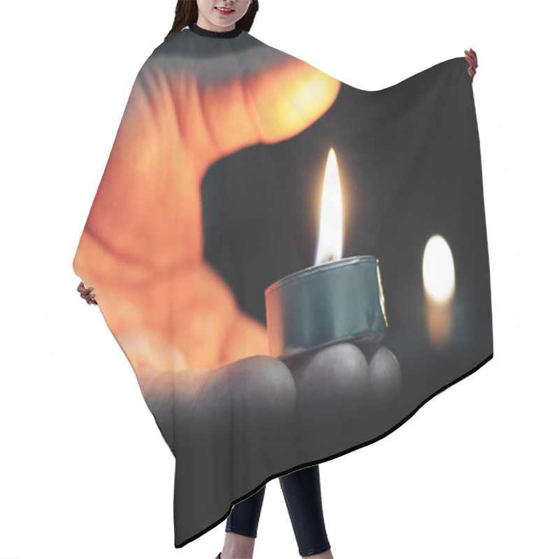 Personality  Memorial Day International Holocaust Remembrance Day The Candle Burns Hair Cutting Cape