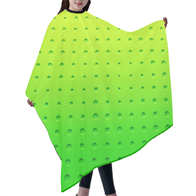 Personality  Green Plastic Dotted Cartoon Background, Texture, Grill Pattern Hair Cutting Cape