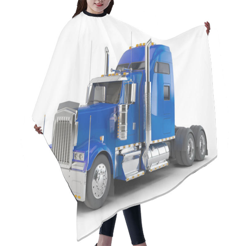 Personality  Blue American Truck Hair Cutting Cape