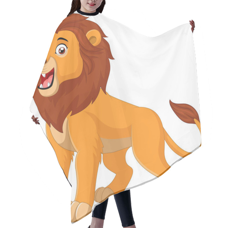 Personality  Cartoon Lion Roaring Hair Cutting Cape