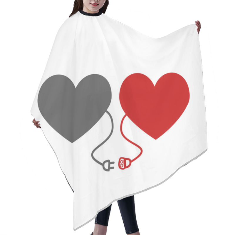 Personality  Lovers Heart Concept Hair Cutting Cape