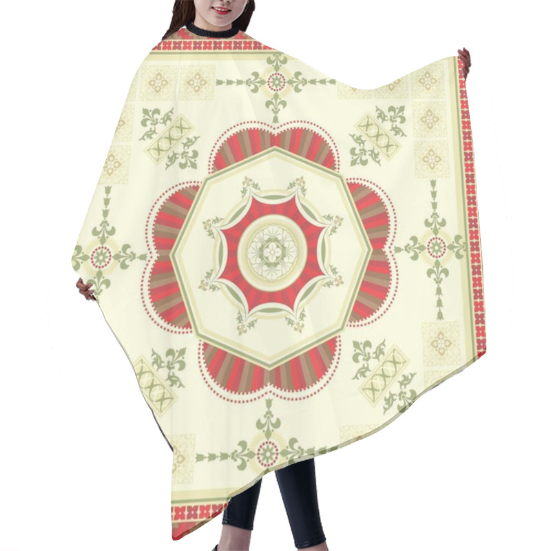 Personality  Ornamental Square Carpet Hair Cutting Cape