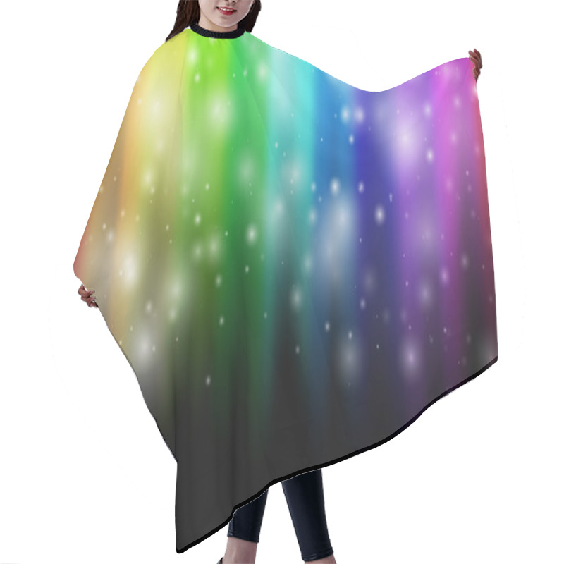 Personality  Abstract Rainbow Colours Hair Cutting Cape