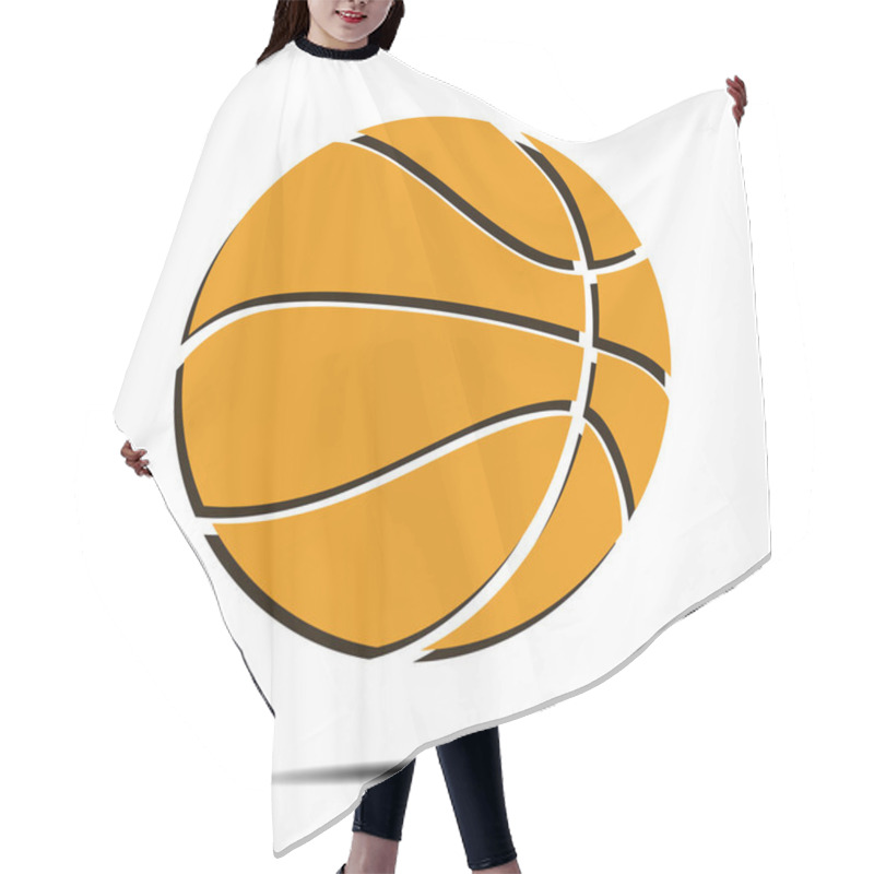 Personality  Basketball Ball Icon Hair Cutting Cape