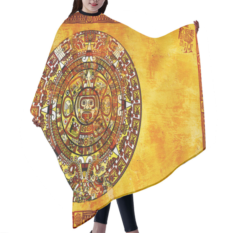 Personality  Maya Calendar Hair Cutting Cape