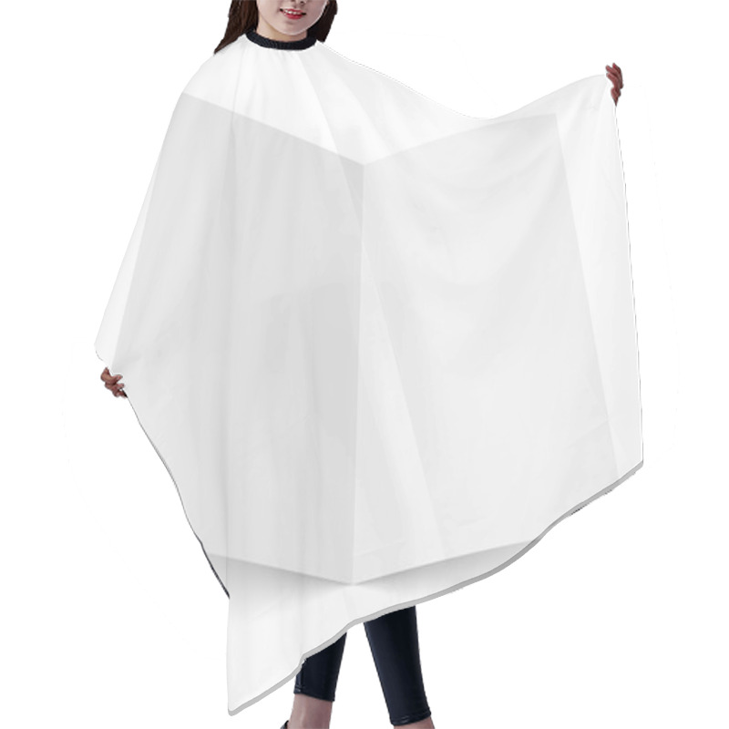 Personality  Blank Folded Flyer, Booklet, Postcard, Business Card Or Brochure Hair Cutting Cape