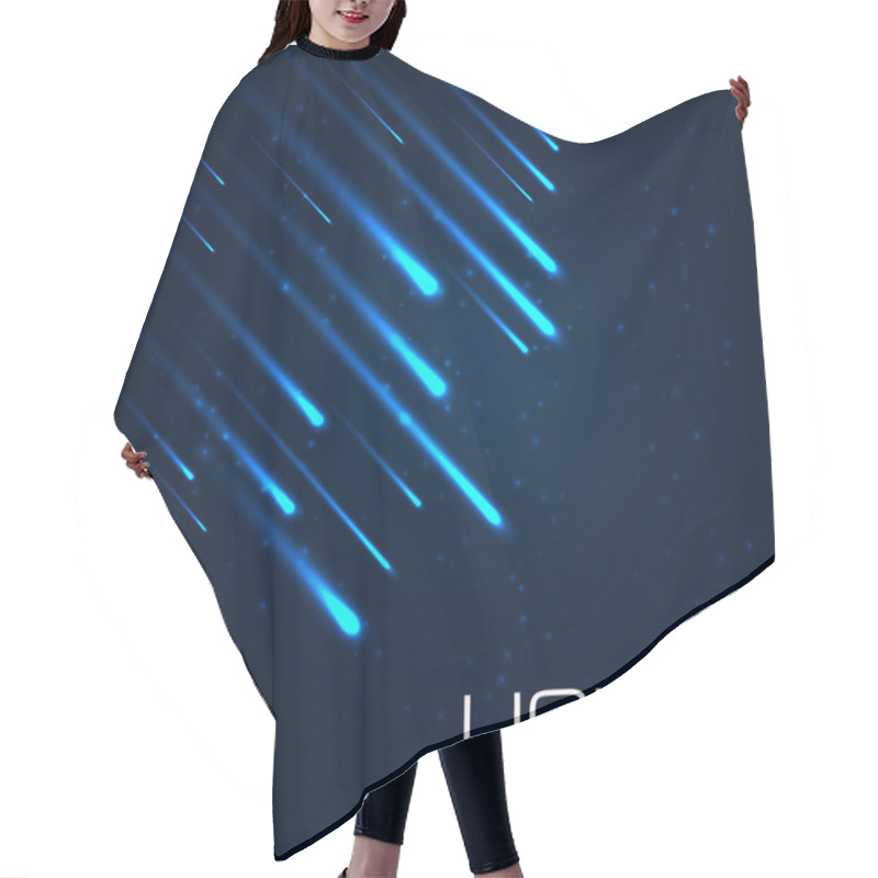 Personality  Bright Abstract Lights Background. Hair Cutting Cape