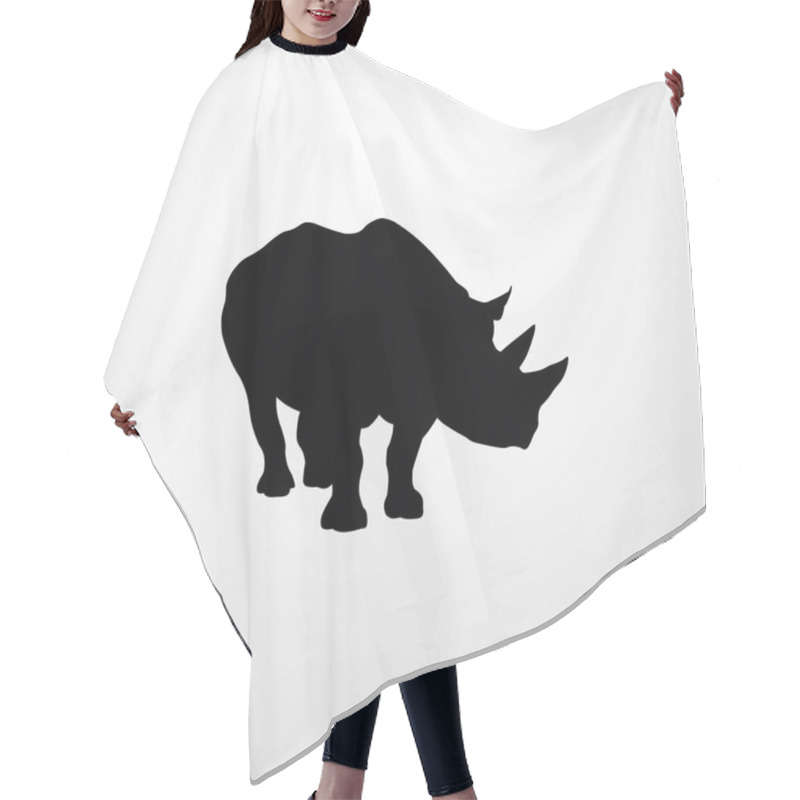 Personality  Rhino Icon. Flat Icon Illustration Isolated Sign Symbol Hair Cutting Cape