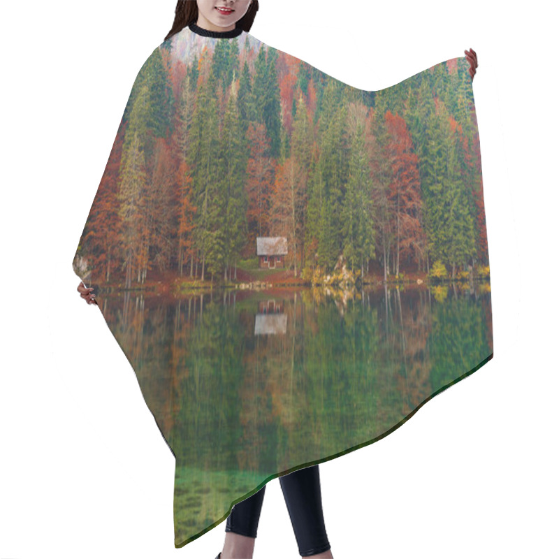 Personality  Autumn Foliage In Fusine Lakes Natural Park, Friuli Italy Hair Cutting Cape