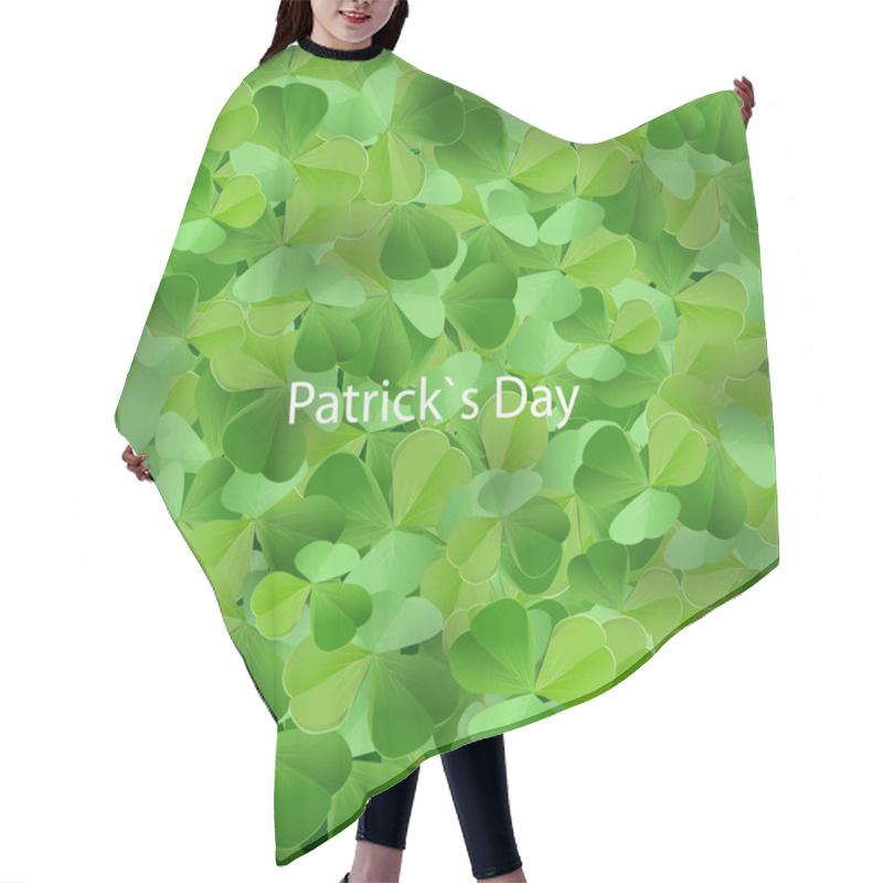 Personality  St. Patrick's Day Background. Hair Cutting Cape