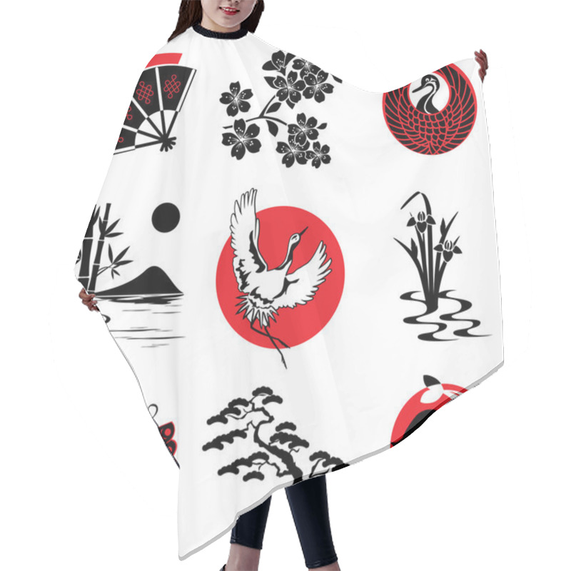 Personality  Japanese Design Elements Hair Cutting Cape