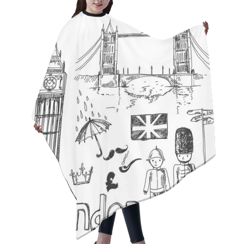 Personality  London Set Hair Cutting Cape