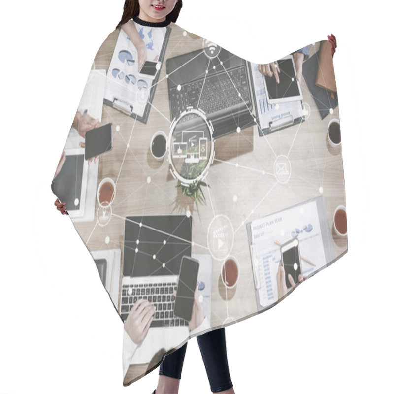 Personality  Multimedia And Computer Applications Concep Hair Cutting Cape