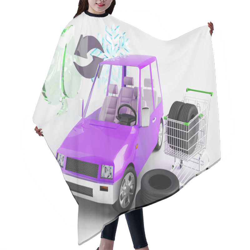 Personality  Seasonal Tire Change Hair Cutting Cape