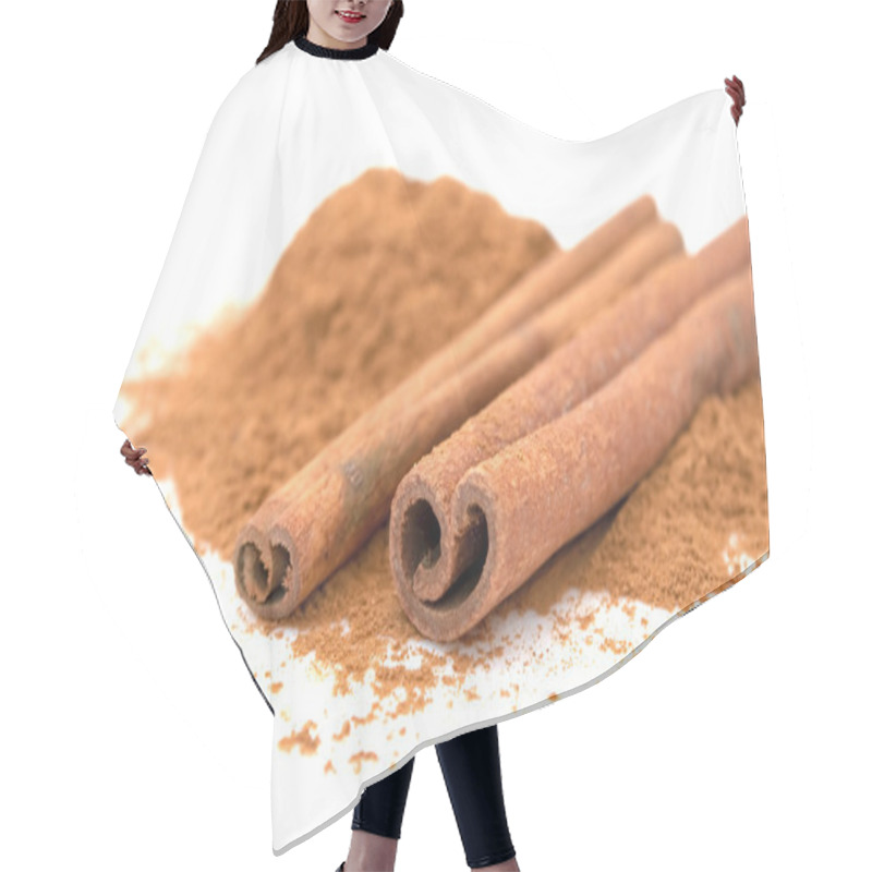 Personality  Cinnamon Sticks And Ground Cinnamon Hair Cutting Cape