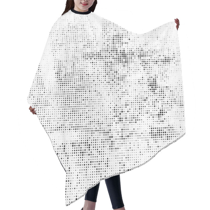 Personality  Abstract Halftone Radial Background Hair Cutting Cape