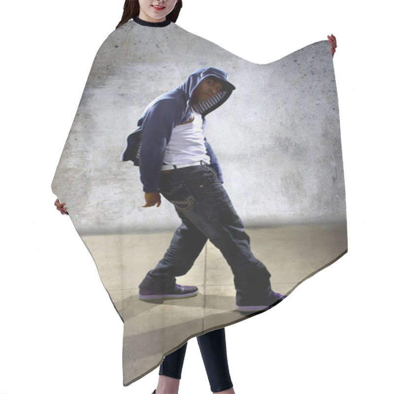 Personality  Black Male Dancing Hip Hop Hair Cutting Cape