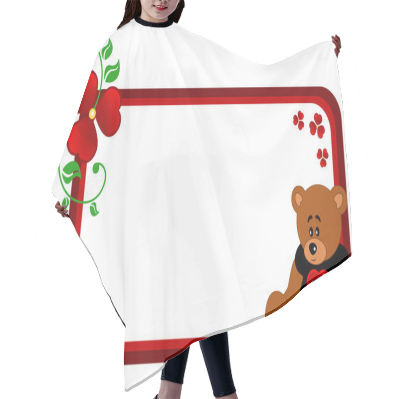 Personality  Bear Banner Hair Cutting Cape