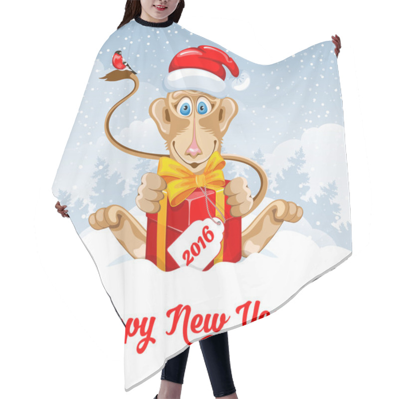 Personality  New Year Monkey Hair Cutting Cape