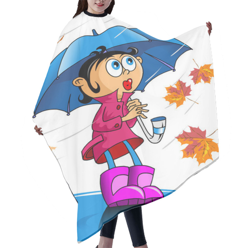 Personality  Autumn Rain Hair Cutting Cape