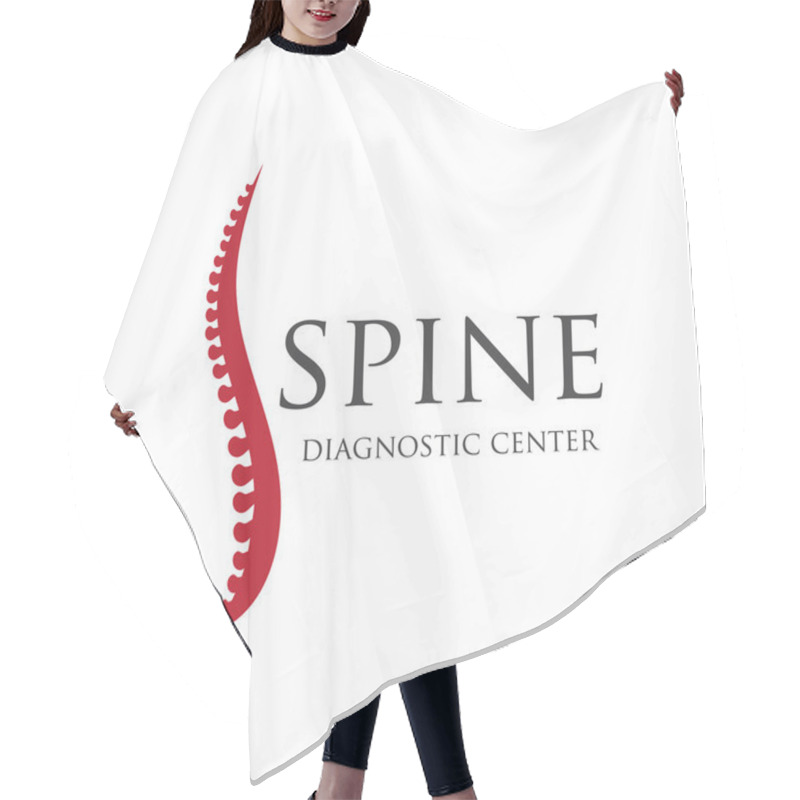 Personality  Spine Diagnostic Center Logo Hair Cutting Cape