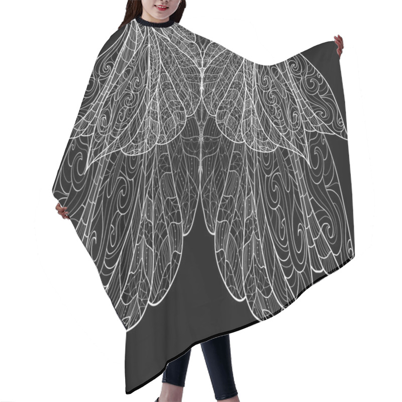 Personality  Seamless Lace Pattern Hair Cutting Cape