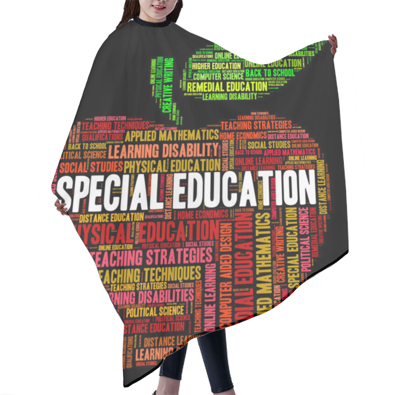 Personality  Special Education Shows Slow Learning And Develop Hair Cutting Cape