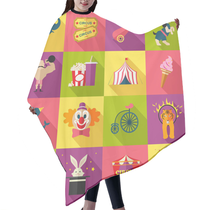 Personality  Circus Entertainment Icons Hair Cutting Cape